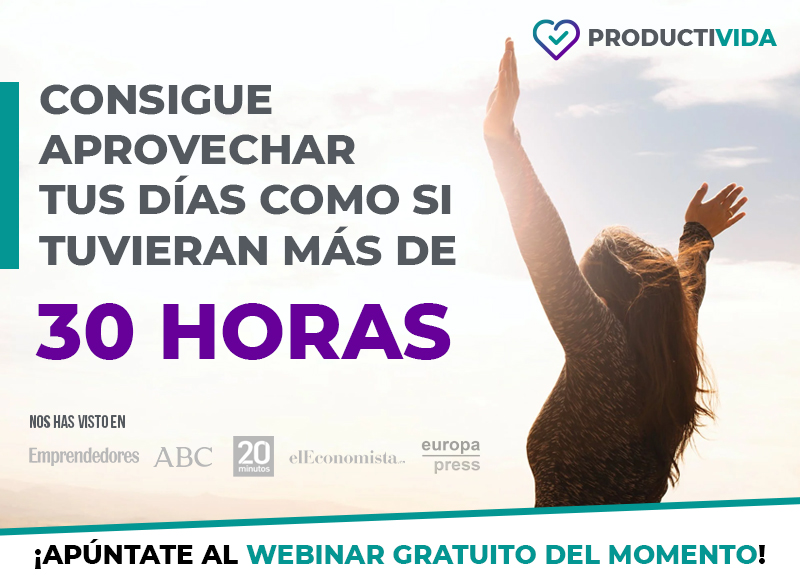 Siente la libertad de organizar tu tiempo con ProductiVIDA