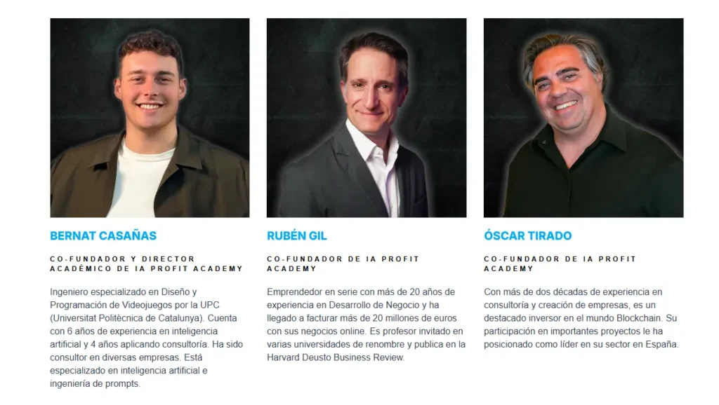equipo ia profit fundadores